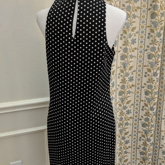 Tinley Road Dress Polkadot Midi Sheath Peep Hole - Picture 8 of 8